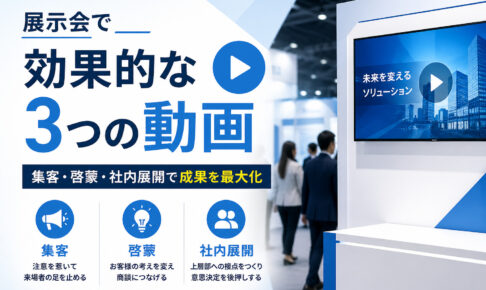 展示会で効果的な3つの動画